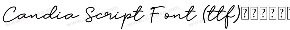 Candia Script Font (ttf)字体转换